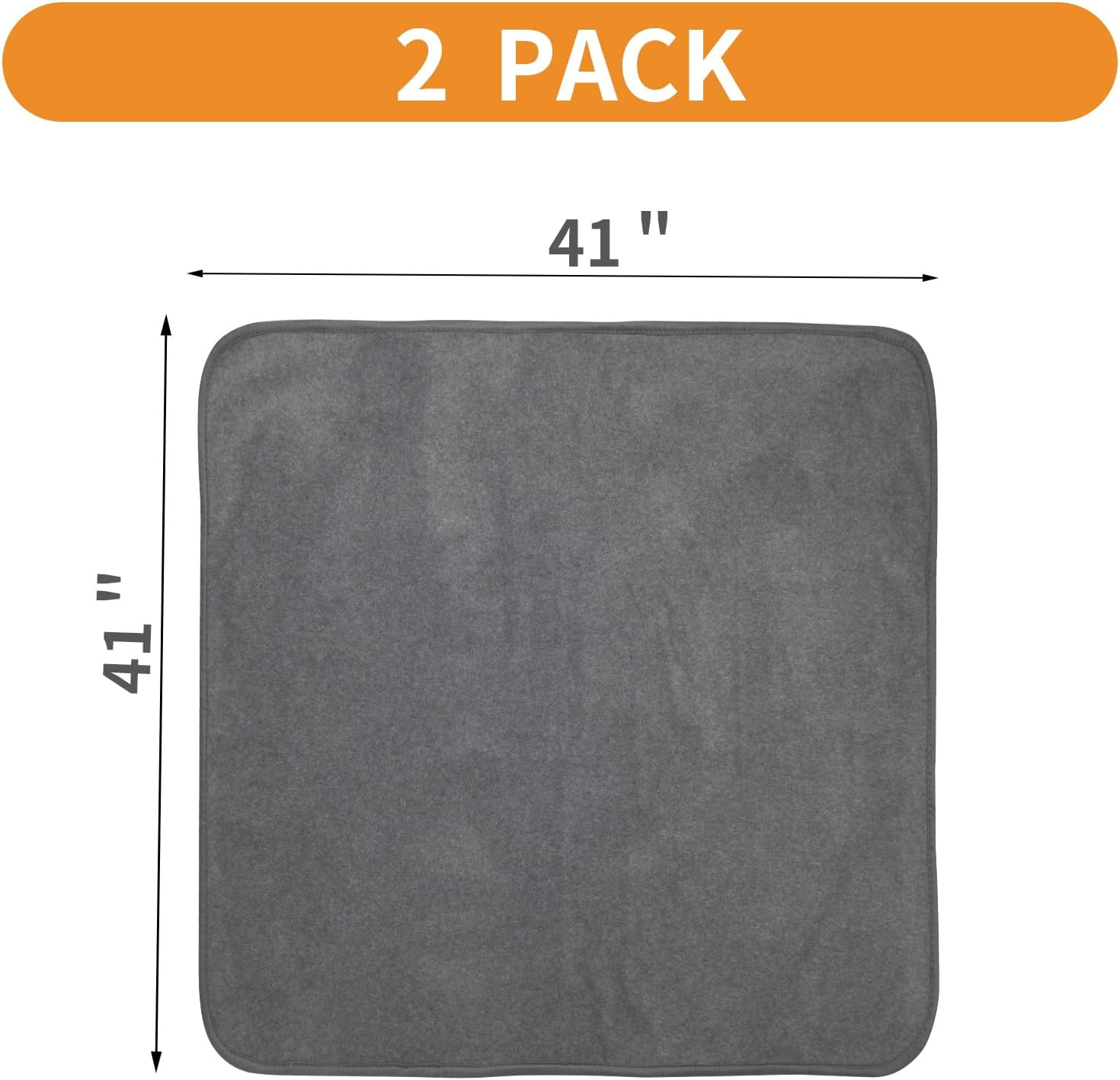 Washable Pee Pad for Dogs, 2 Packs Non-Slip Puppy Training Pads, Fast Absorbent