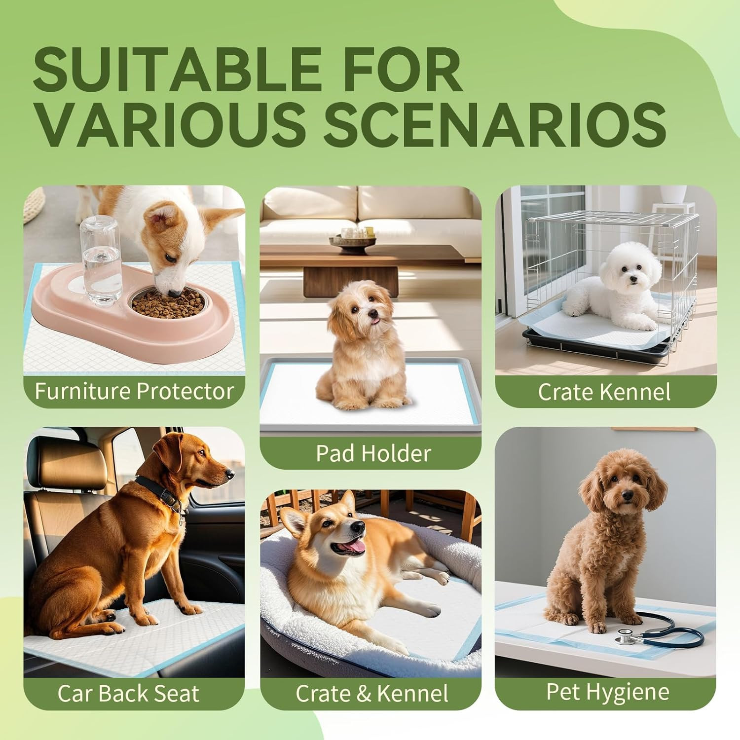 100 Count Premium Puppy Pads, 22″X23″ Dog Pee Pads – Ultra-Soft Heat-Sealed, -La