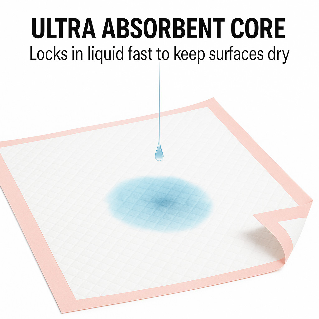 Metro Source 30×36 Disposable Underpads 100 Count | Incontinence Bed & Leakproof