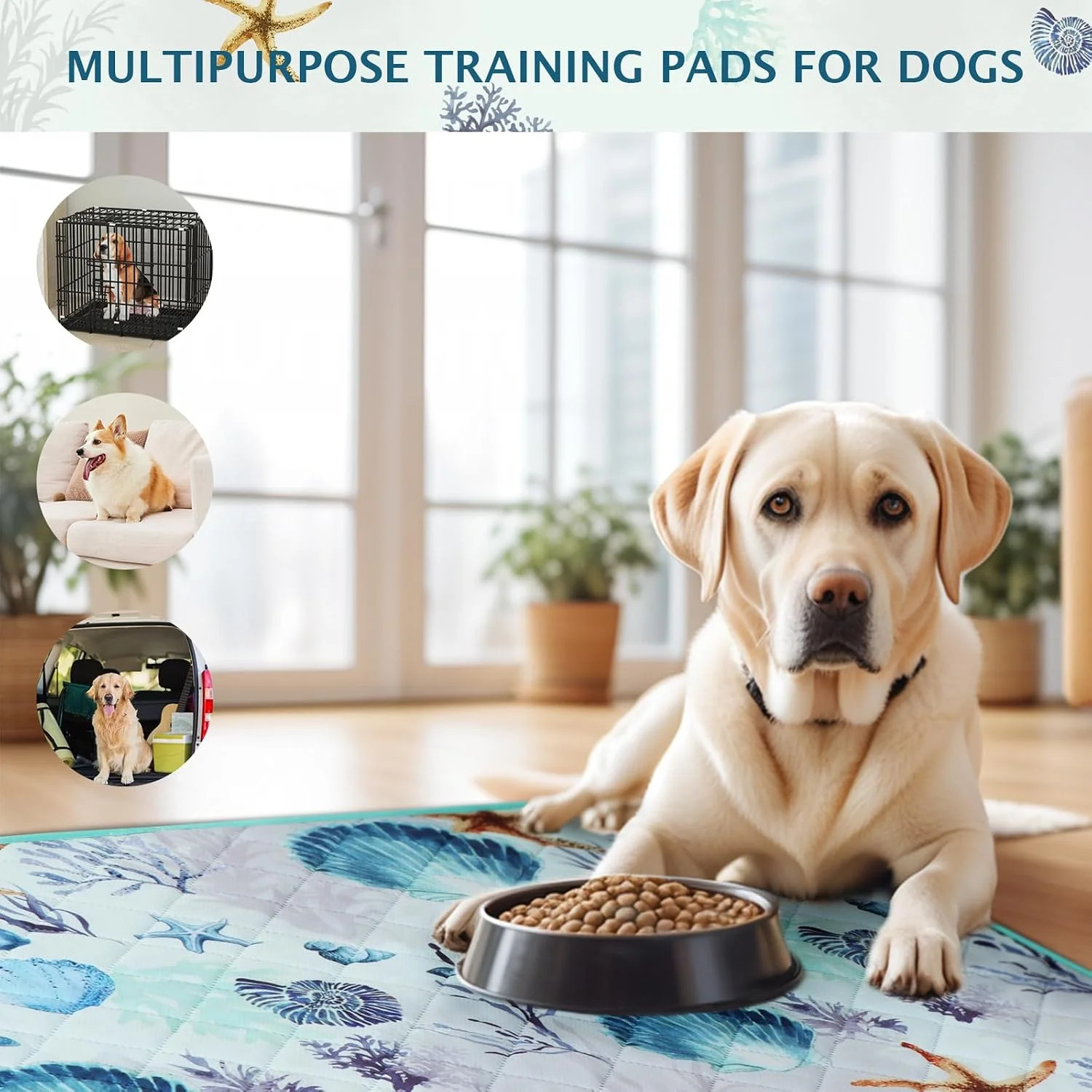 Washable Pee Pads for Dogs, 2Pack Reusable Puppy Pads, Super Absorbent & Leakpro