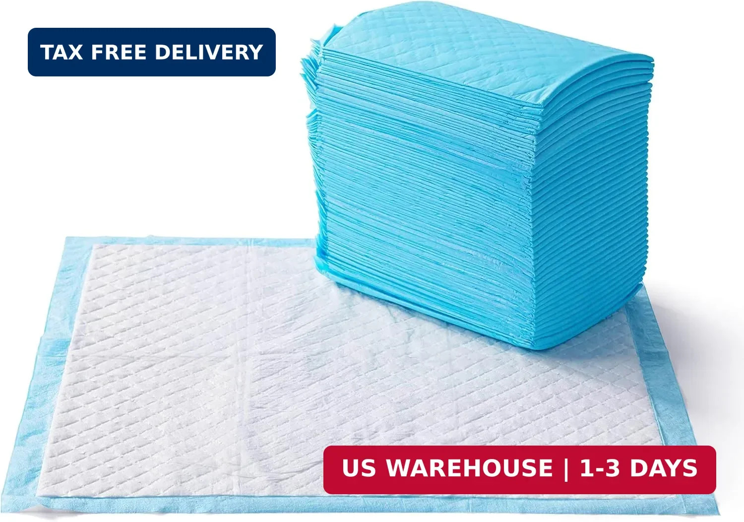 Amazon Basics Heavy Duty Dog and Puppy Pee Pads, Leak-Proof 5-Layer Super Absorb