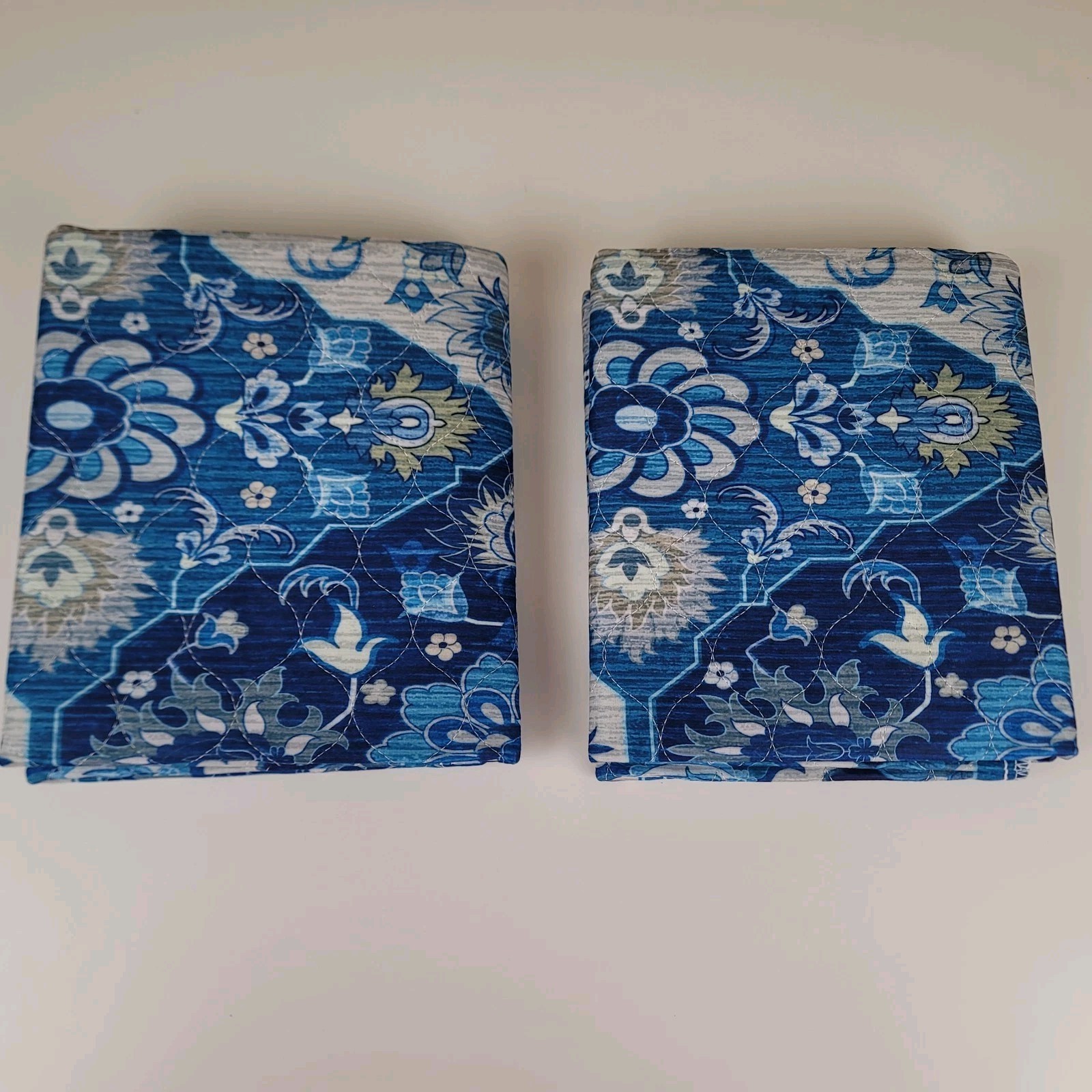 2 Extra Large Washable Pet Puppy Dog Training Pads Persian Pattern Blue Gray
