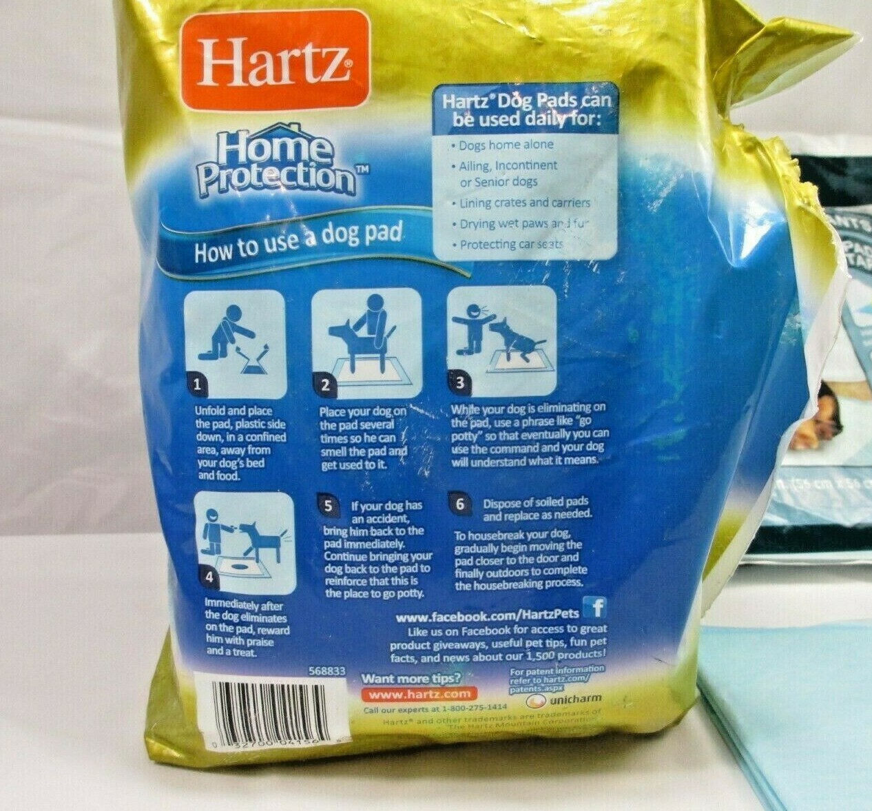 PUPPY TRAINING PADS 16 count OPEN BOX NEVER USED (SEE DETAILS IN LISTING )