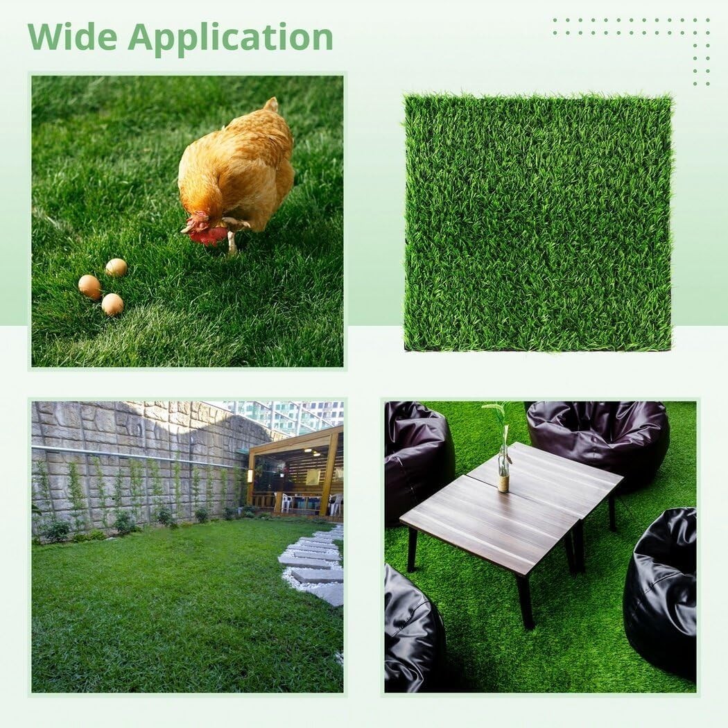 12Pack Chicken Nesting Pads, 12”x12” Nesting Box Pads Artificial Grass Washab…