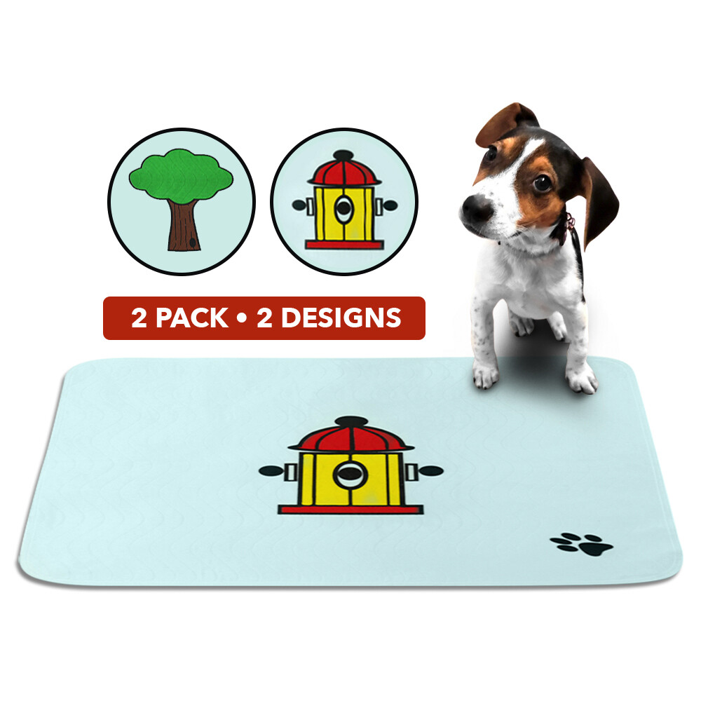 Washable Puppy Pads – Potty Training, Whelping, and More – Hydrant & Tree