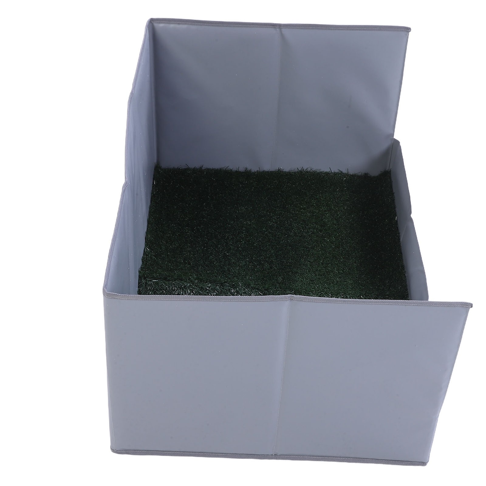 Dog Grass Pad With Tray Easy Cleaning Artificial Grass Foldable Dog Litter ZCFA