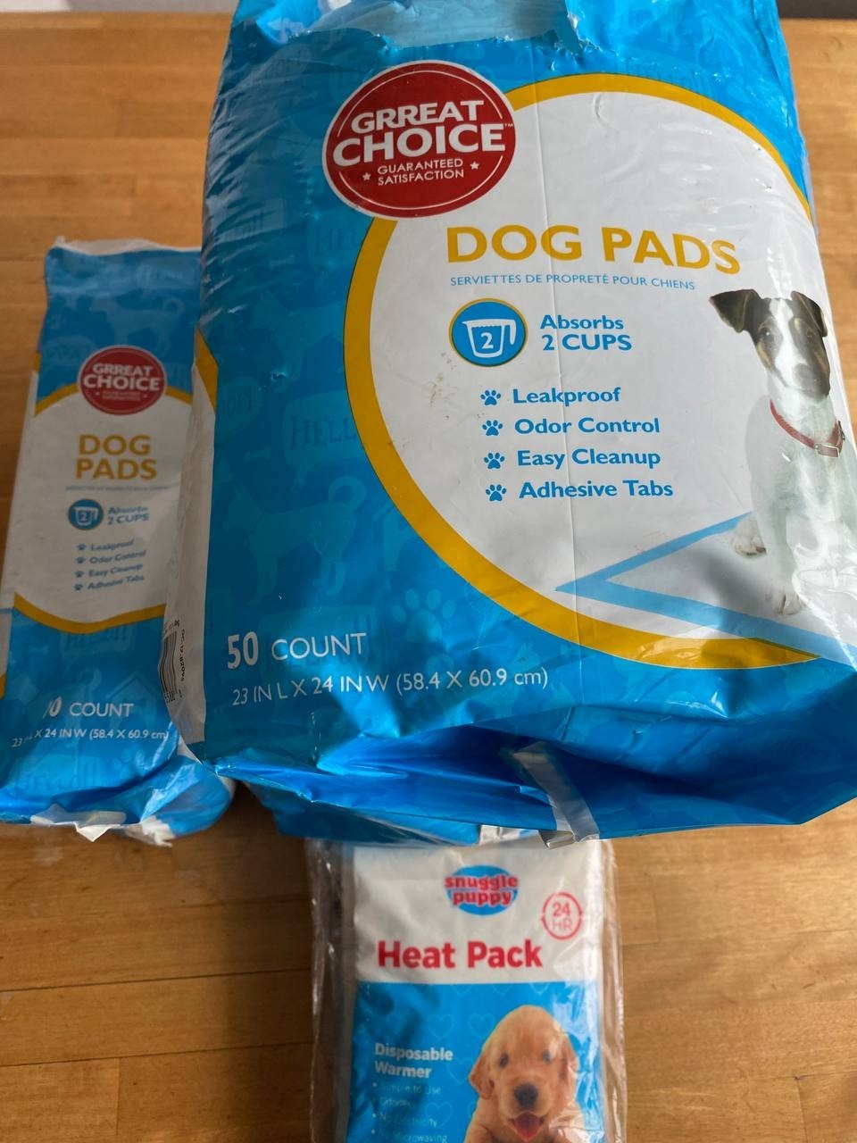 Grreat Ghioce Dog Pads 23 in L x 24 in W Pads for Puppy Training Indoor Outdoor