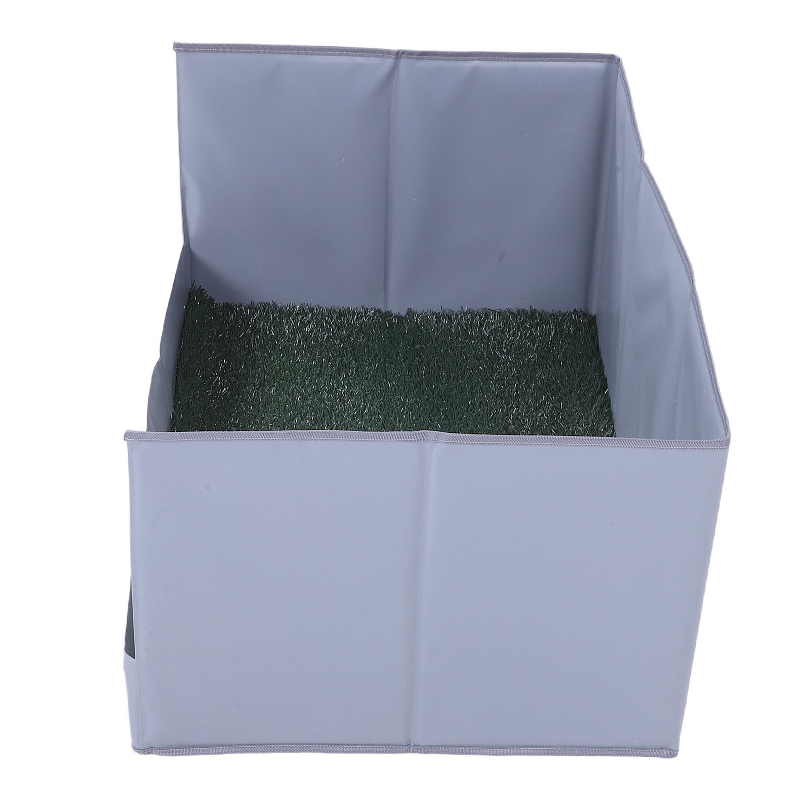 Dog Grass Pad With Tray Easy Cleaning Artificial Grass Foldable Dog Litter ZCFA