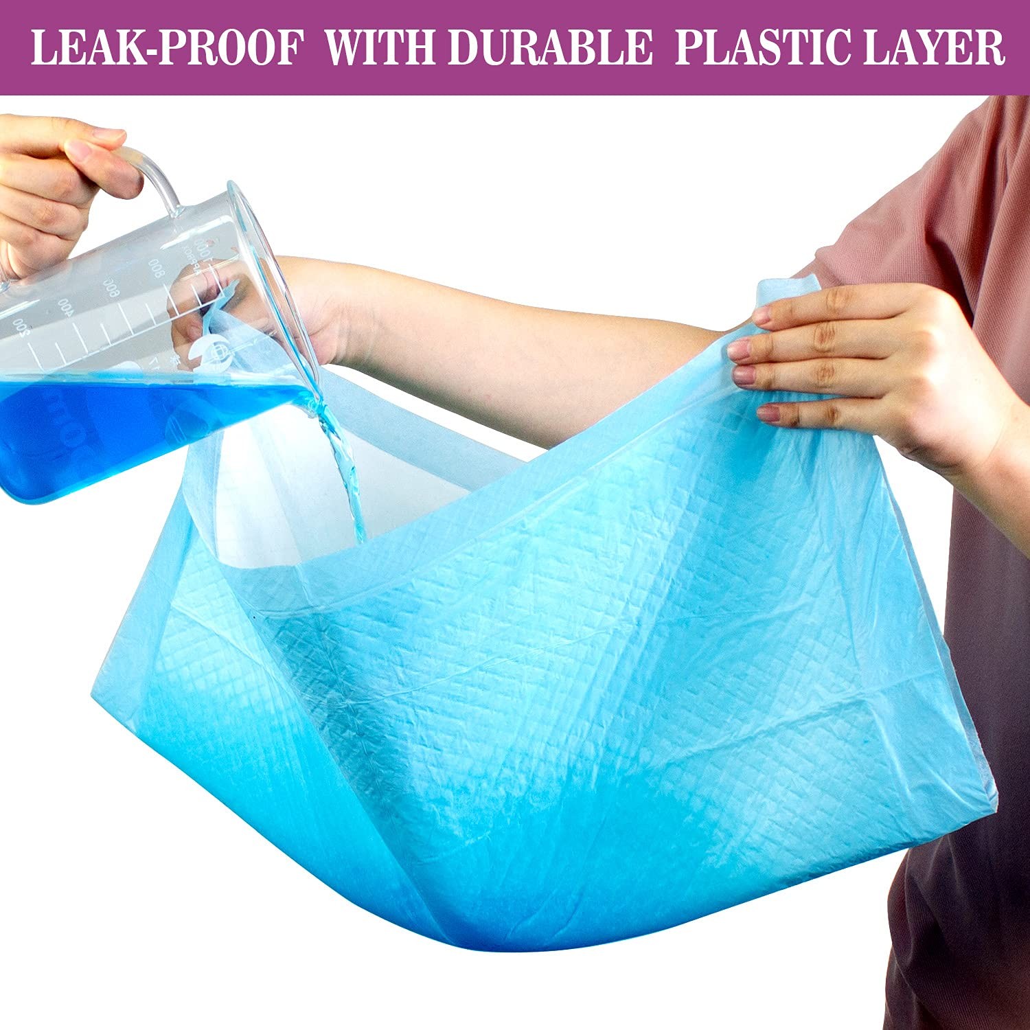 Large Dog Pee Pads 28″x30″-50 Count | Large Puppy Pee Training Pads Super Abs…