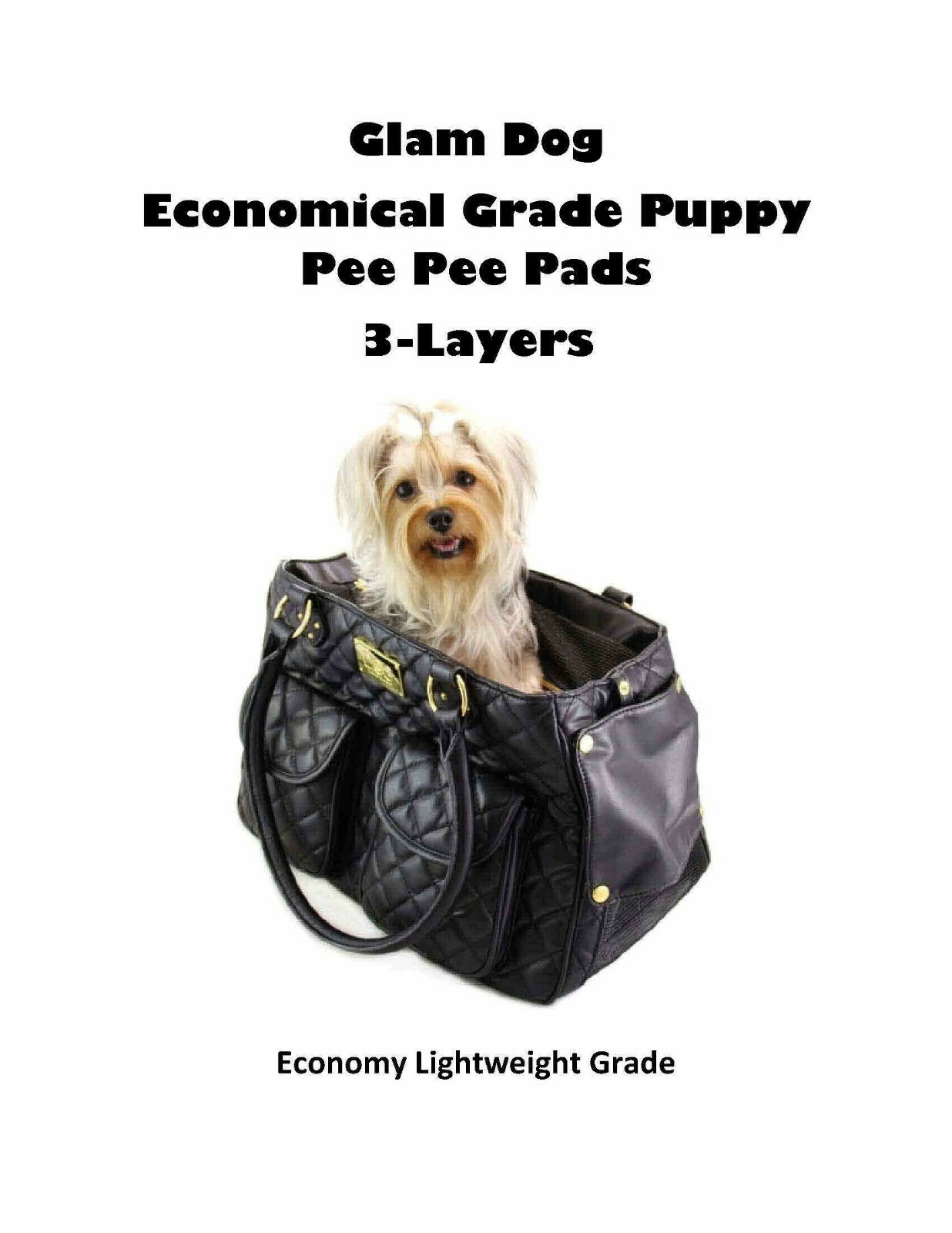 300 Glam Dog 17×24″ Economical Lightweight Puppy Dog Pee Pee Training Pads