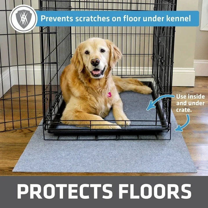 Drymate Dog Crate Mat Liner, Absorbent, Waterproof, Non-Slip, Machine Washable,