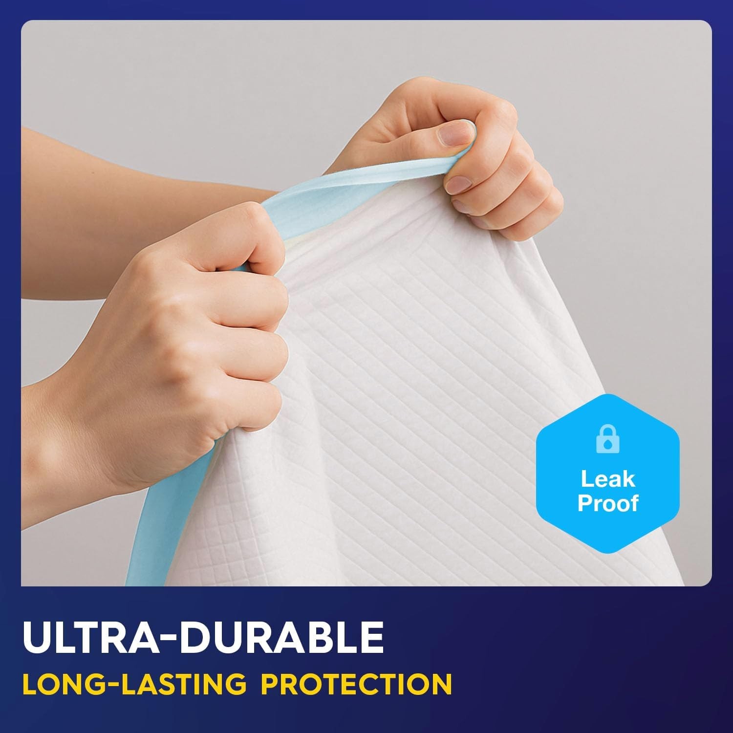 Pulp 36×36″ Disposable Underpads, 50 Ct – Absorbent, Leakproof