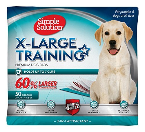 Extra Large Absorbent Training Pads for Dogs Puppy Training Potty Pads, 50 Count
