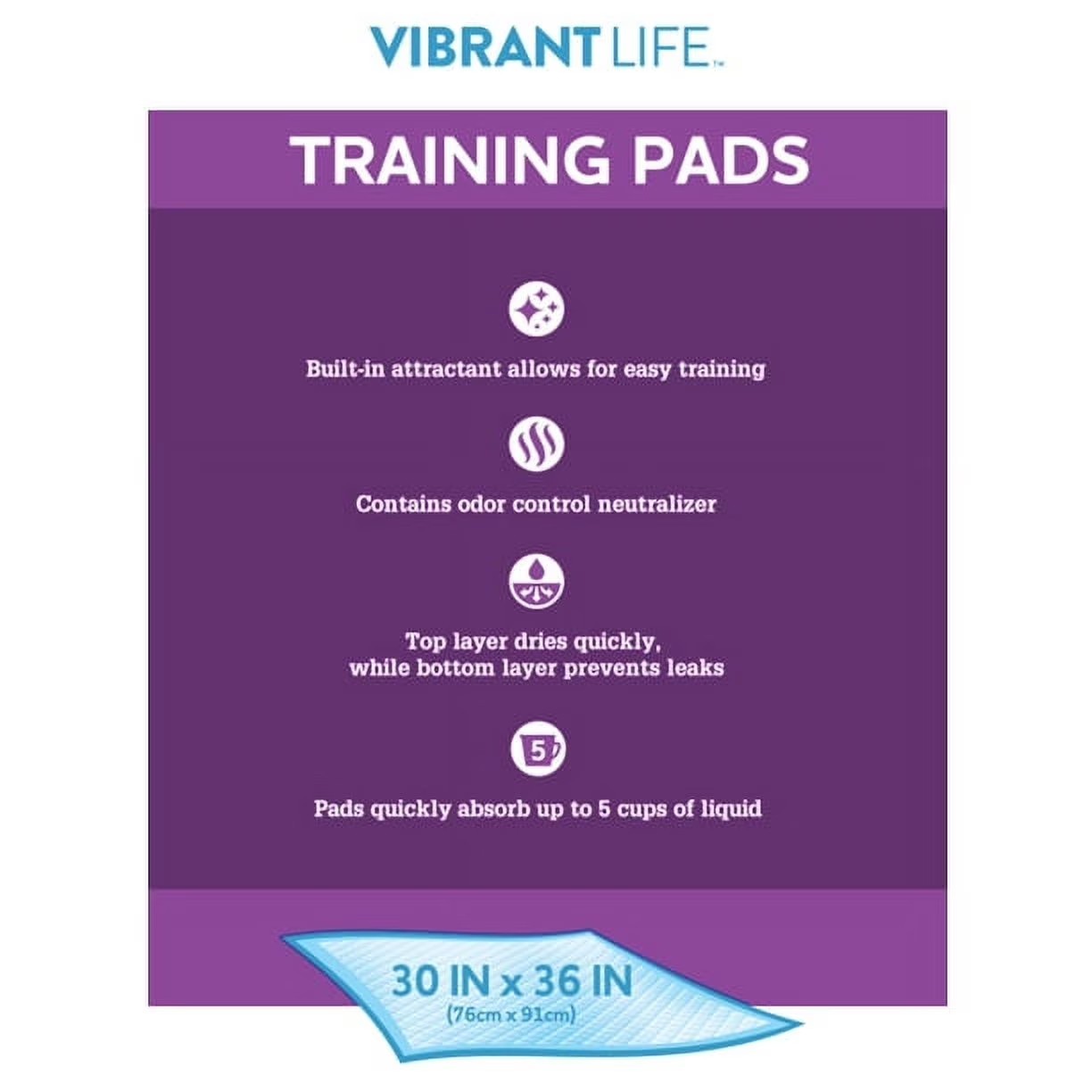 Puppy Training Pads XXL 30×36 Inch 100 Count Super Absorbent Leak Proof Fast