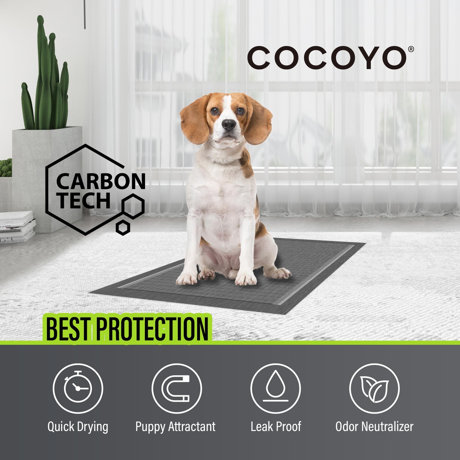 Dog Training Pads 丨 Carbon Absorb Eliminating Urine Odor Doggie Training Pads…