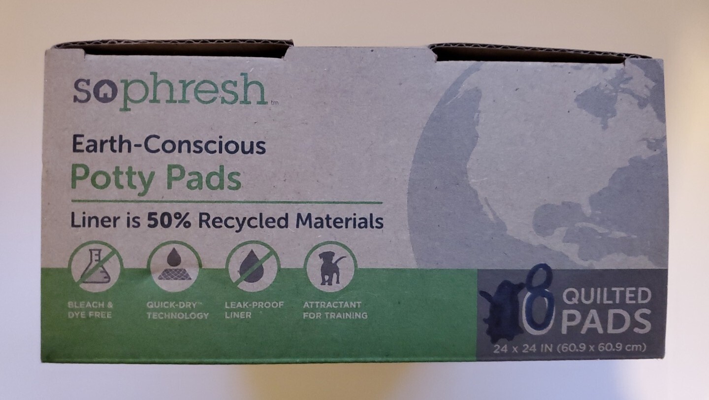 Dog Potty Pads Earth Conscious Environment Friendly 8 Count