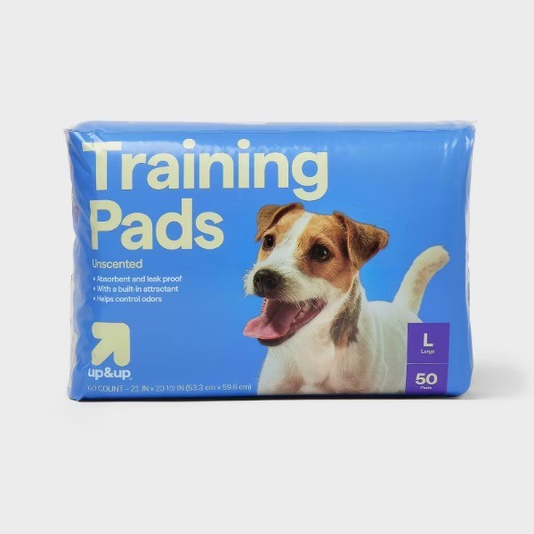 Dog Training Pads – L – 50ct: Disposable, Polymer Material, For All Ages
