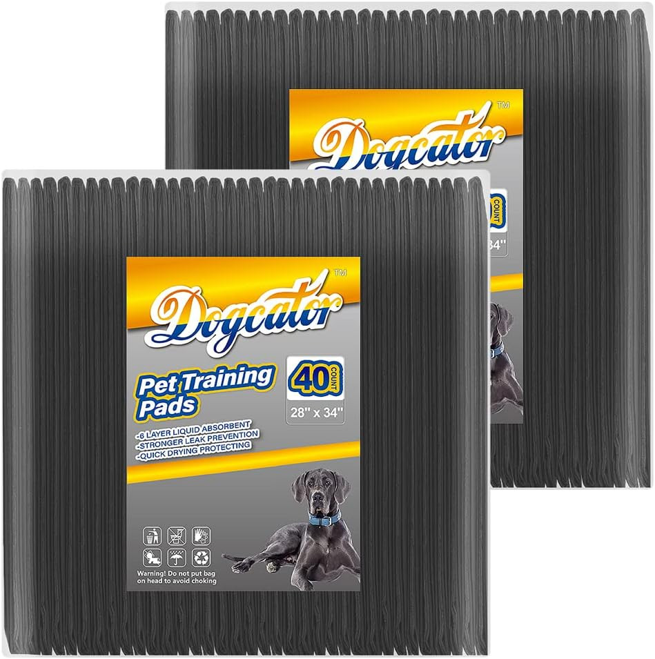 Charcoal Puppy Pads Extra Large, Activated Dog Pee Pads, X-Large Odorless Potty