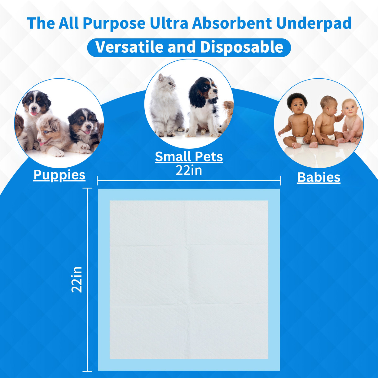 80 Pack Disposable Underpads Ultra Absorbent Leakproof Puppy Training Pads
