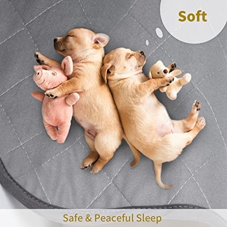 Washable Reusable Dog Pee Pads, 34″x52″ Absorbent & Waterproof Puppy Training…