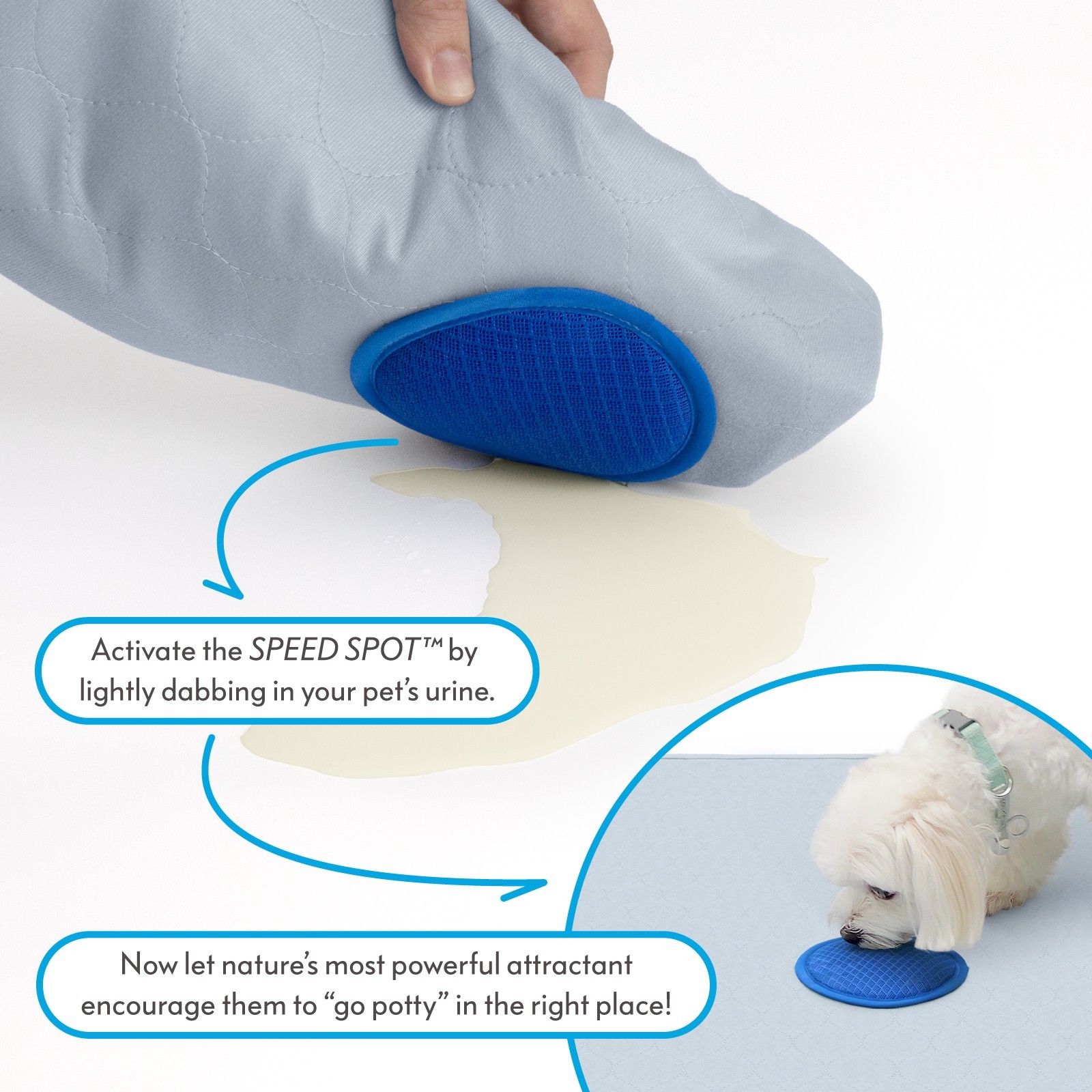 Paw Inspired Speed Spot Washable Potty Training Pads w/ Urine Attractant Target