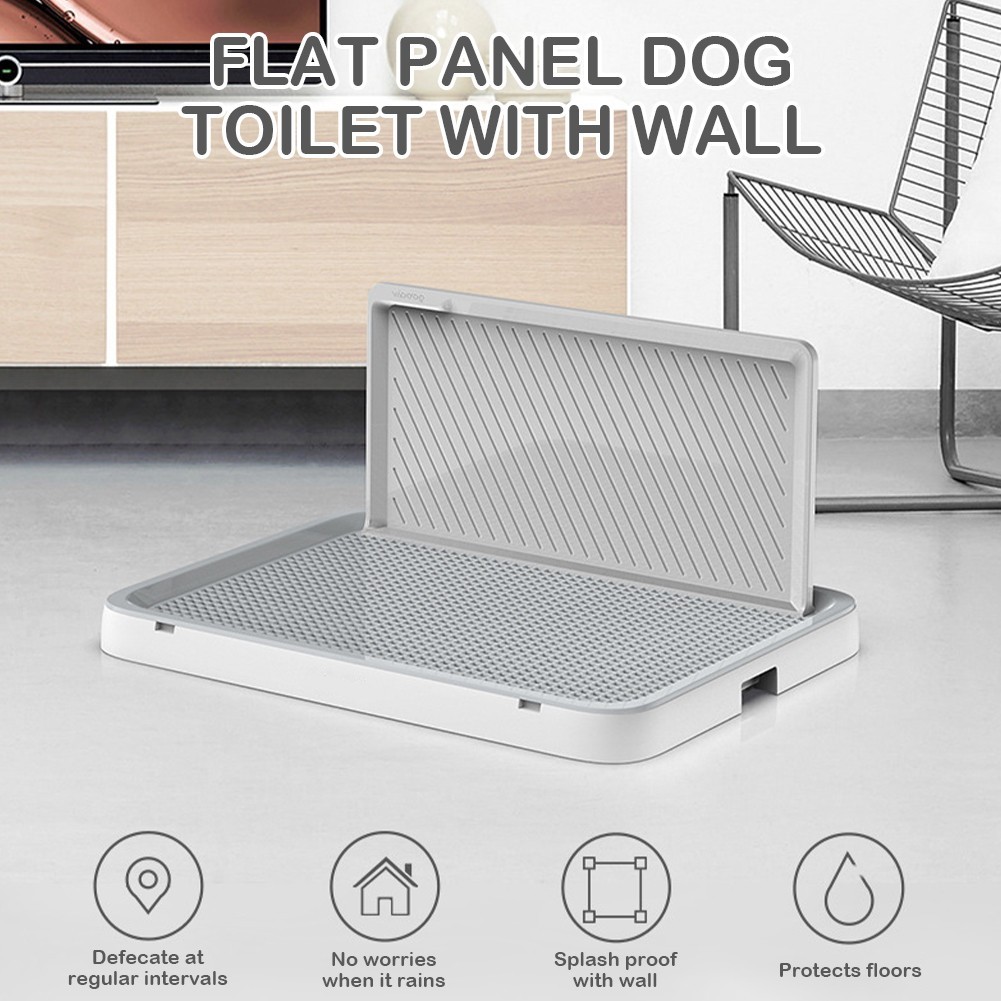 Dog Training Toilet Pet Litter Tray Puppy Potty Pee Litter Tray with Splash Wall