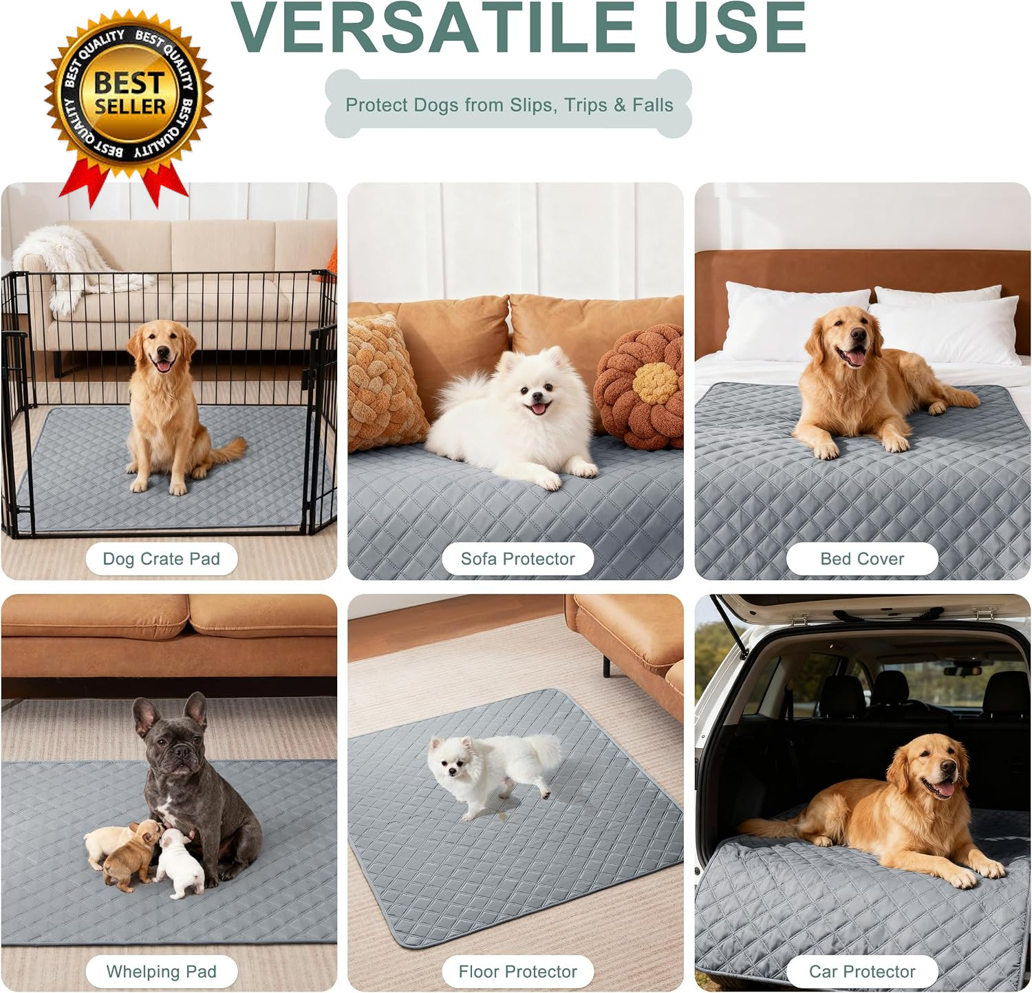 Reusable Washable Pee Pads for Dogs Large Extra Large 36 X 41 2 Pack…