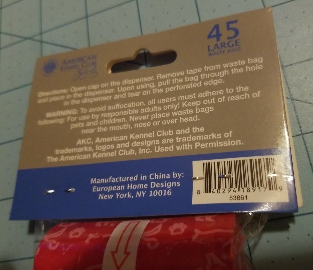 American Kennel Club Brand: 3 Pack Of Heavy Duty Doggie Waste Bag – 2 Sets, NEW