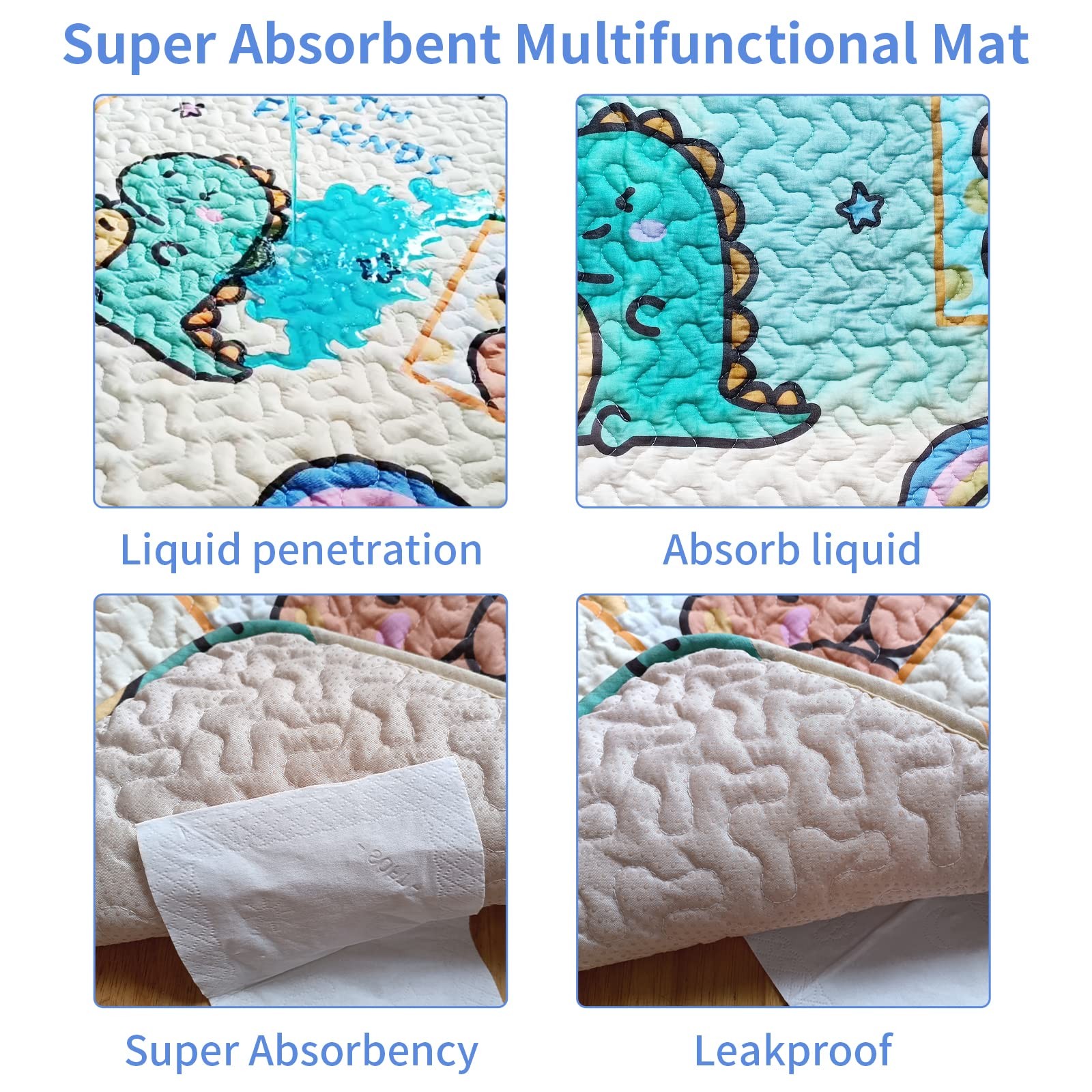 Dog Playpen Urine Pad Dog Pee Pads Puppy Mats,Fits 24 Inch 8 Panels Regular O…