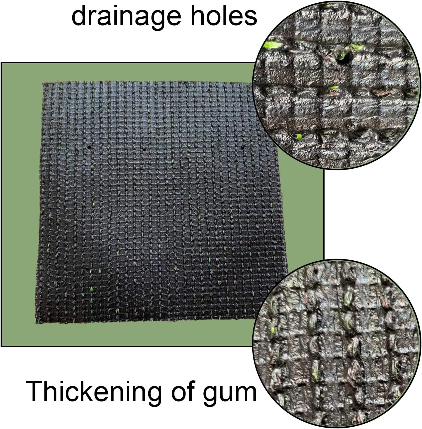 6Pcs Washable Fake Turf Mats Grass Carpet Reusable Hens Nest Boxes Pad (12 x 12