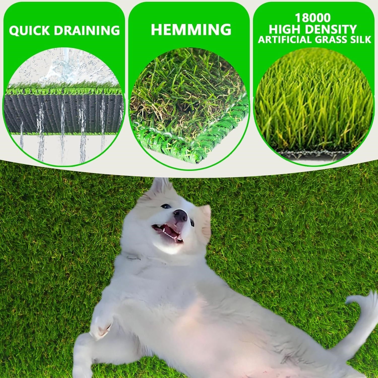 35″x23″ Artificial Grass Pet Potty Reusable Training Pad w/No Leak Tray