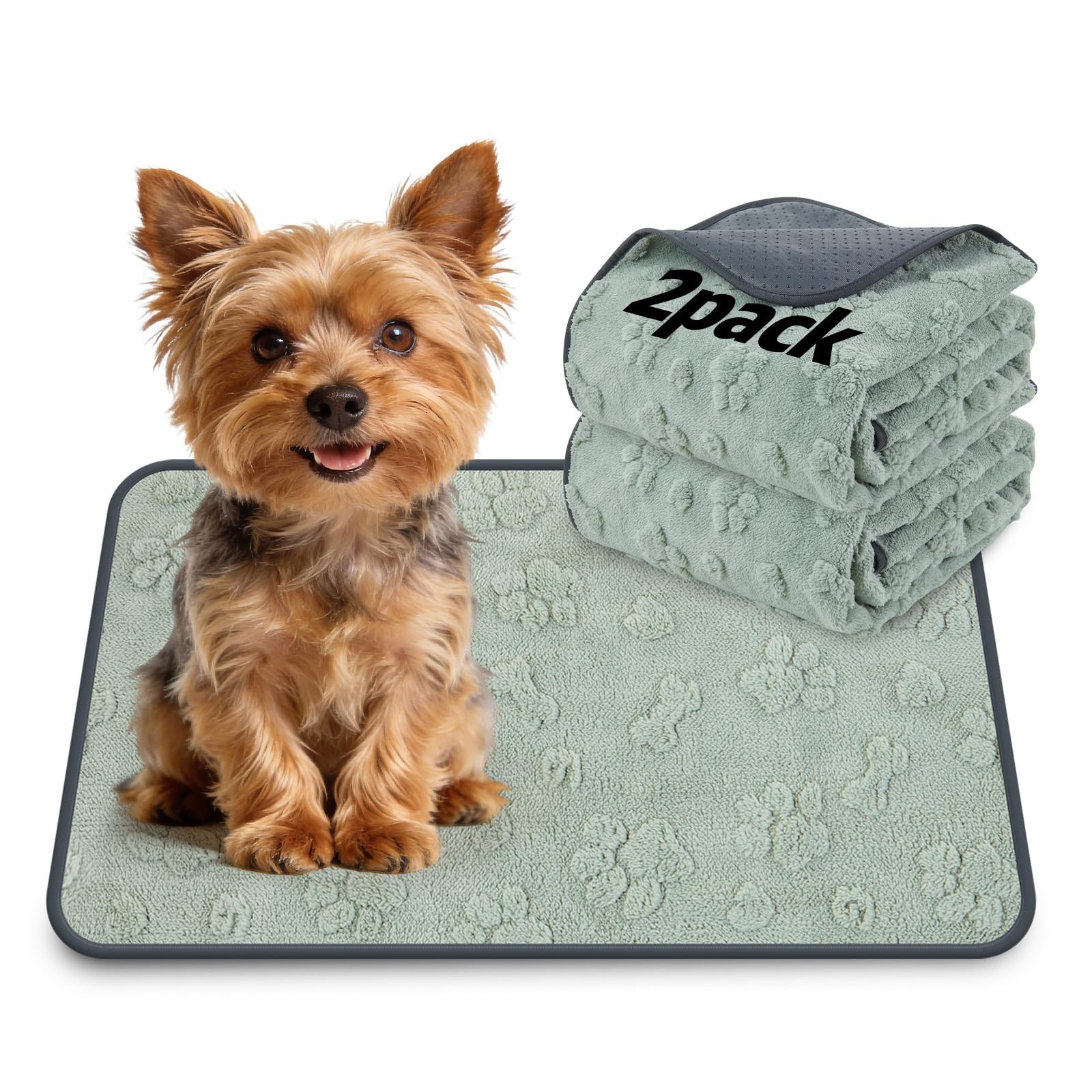 LOOBANI Washable Pee Pads for Dogs: 2 Pack Super Absorbent Reusable Puppy Pad…