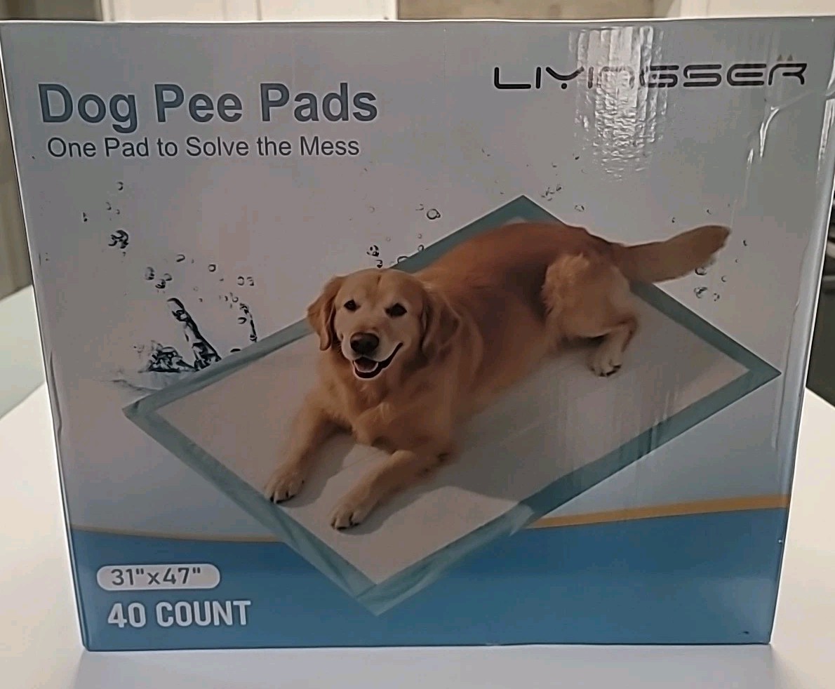 Extra Large Dog Pee Pads 31×47 Leak-Proof Super Absorbent 40 Count