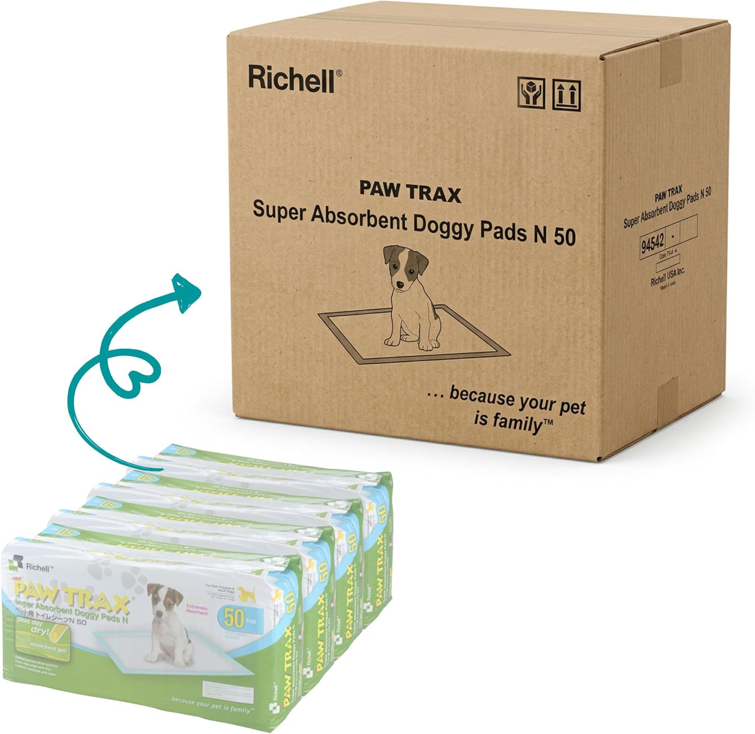 Super Absorbent Pet Training Pads, 200 Pack, Pad Size 17.7 X 23.6, Potty Pad, Wh