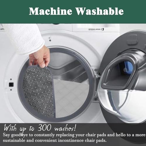 Waterproof Washable Seat Protector Pads Non-Slip Incontinence Chair Pads Gray