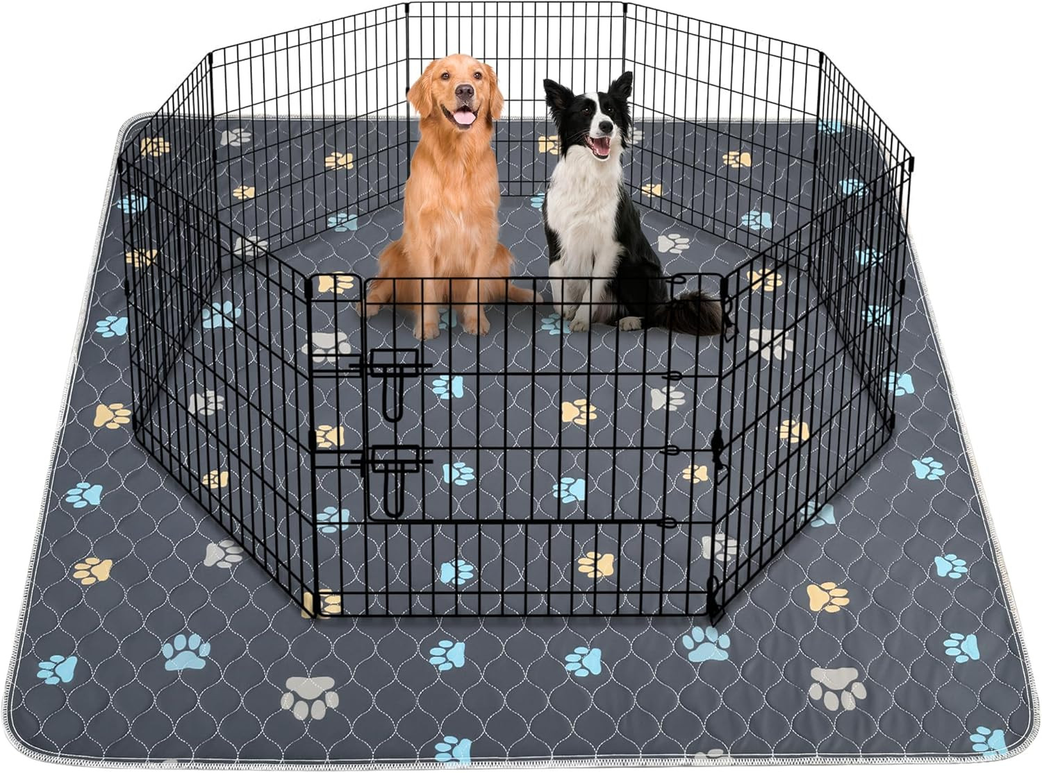 Washable Puppy Dog Pee Pad, 2PCS 100% Waterproof Whelping Training Mat for Puppy