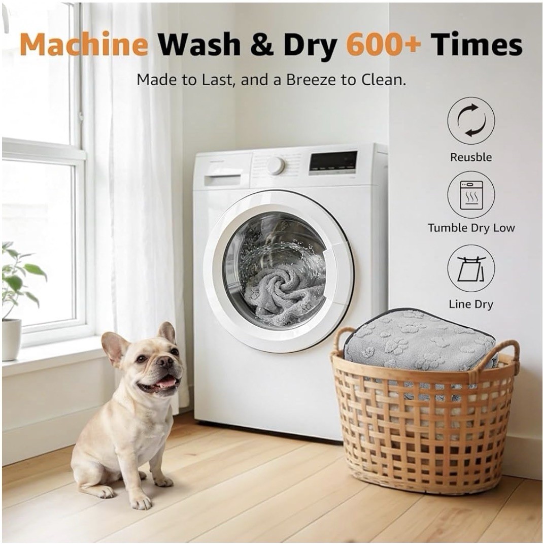 LOOBANI Washable Pee Pads for Dogs 36″x48″, 2 Packs Extra Large