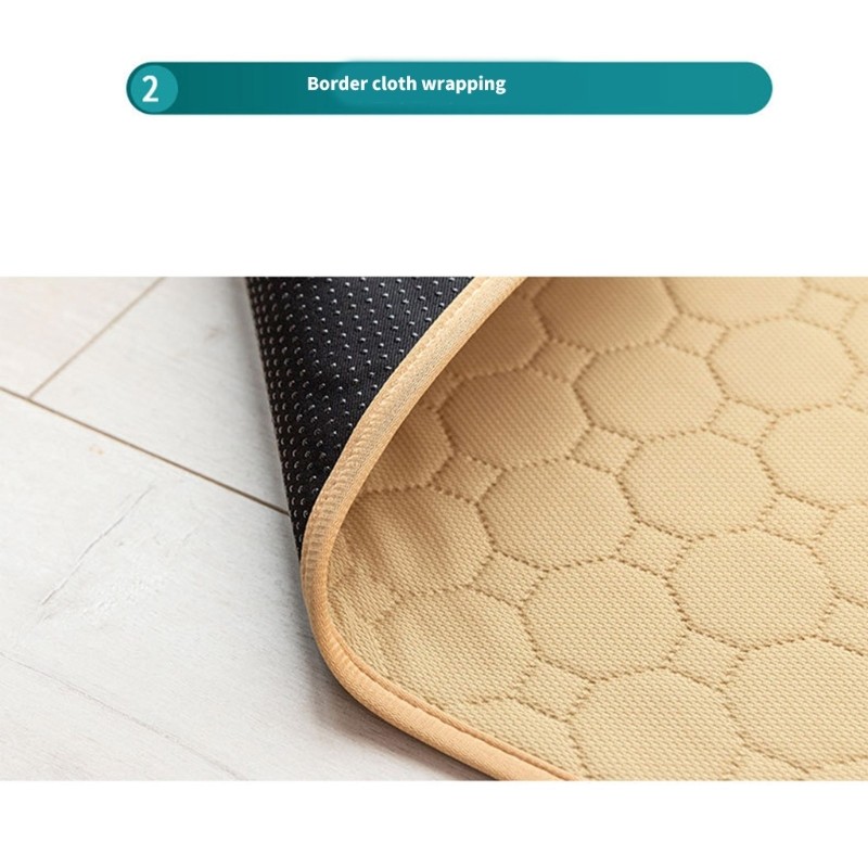 Pet Urine Diaper Pad Tear Resistant Pet Floor Mat Polyester Portable Urine Pad