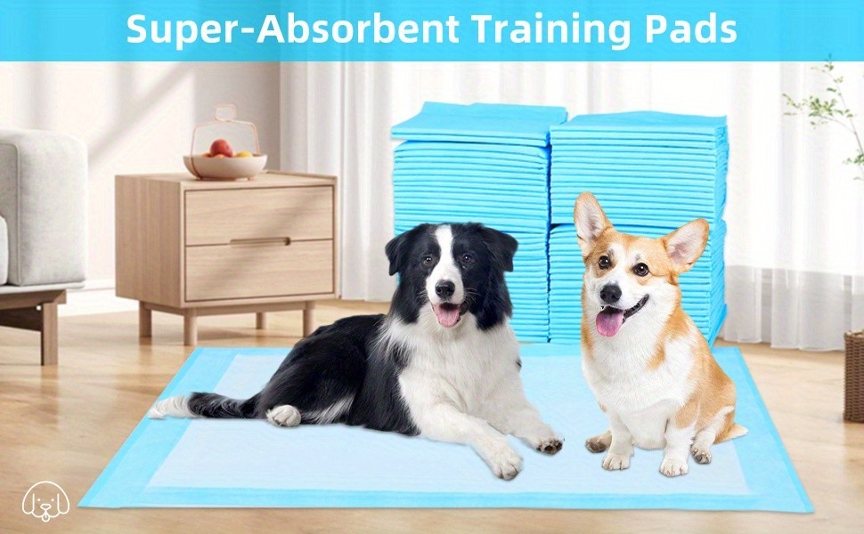 50 Count Large Dog & Cat Puppy Pee Pads – 23.6″x23.6″ Absorbent Potty Training