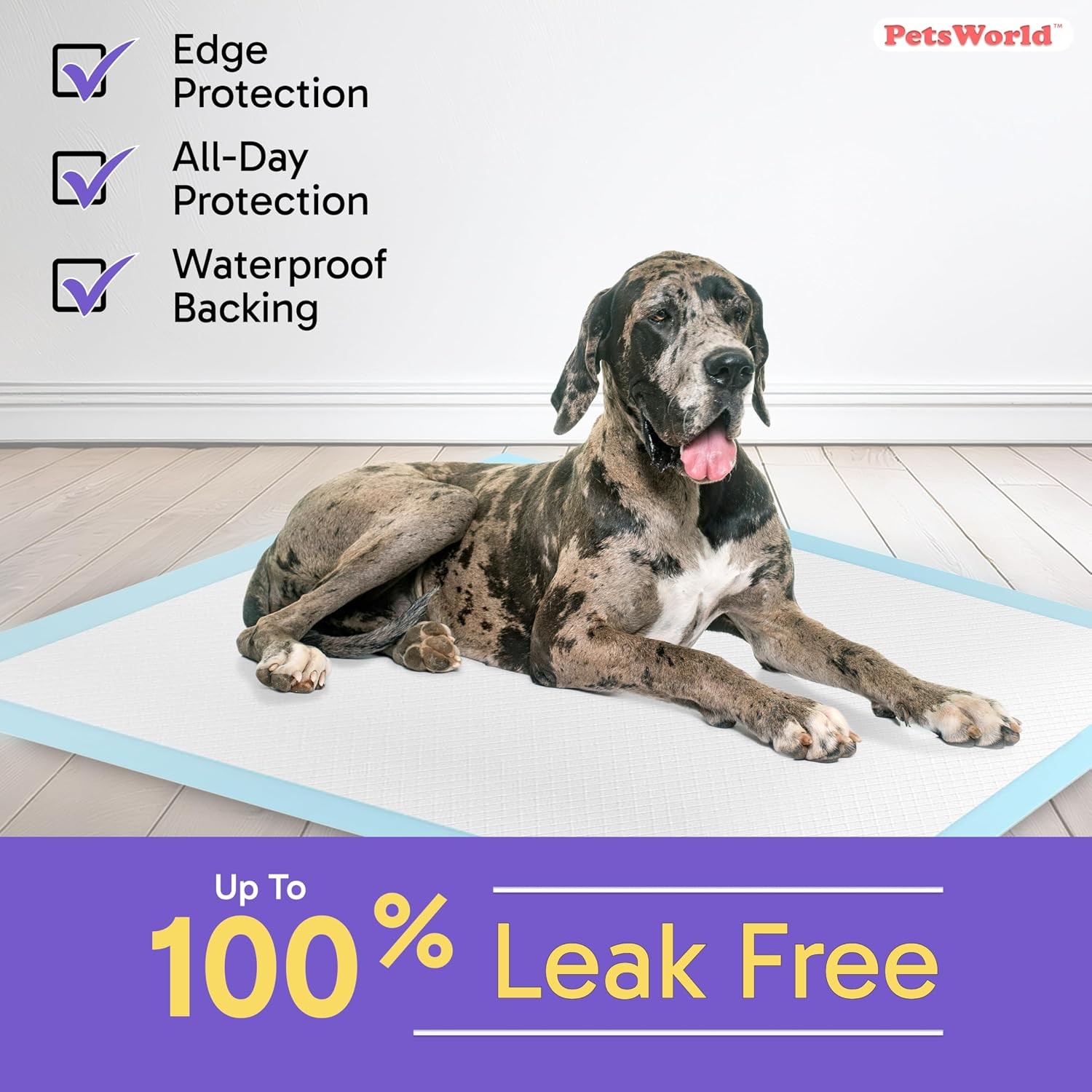 Giant Dog Potty Pads Odor-Eliminating 36″ x 36″ Ultra Absorbent 5-Layer