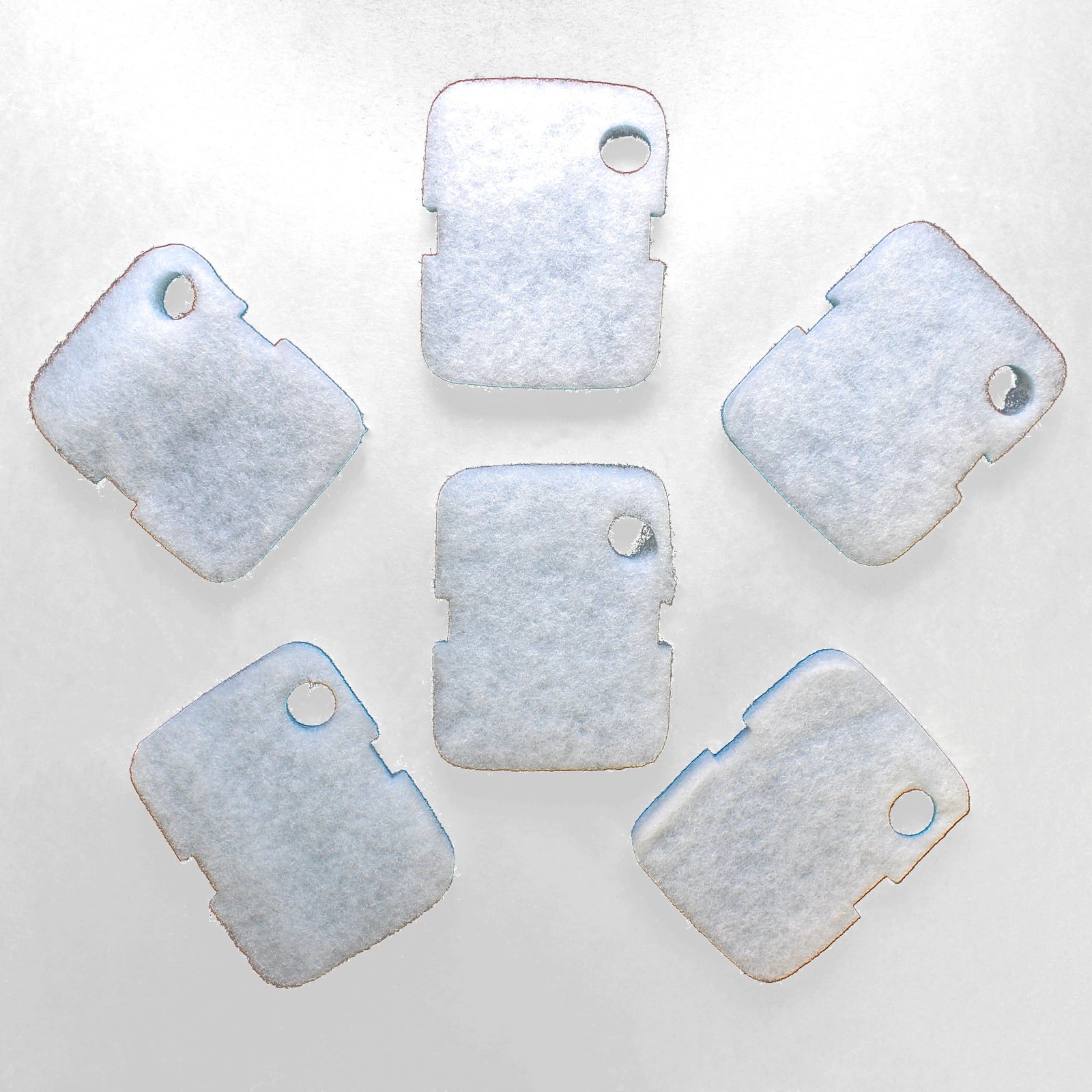Penn-Plax Cascade 6 Pack Bio-Floss Replacement | Poly Fiber Floss 6pk, White