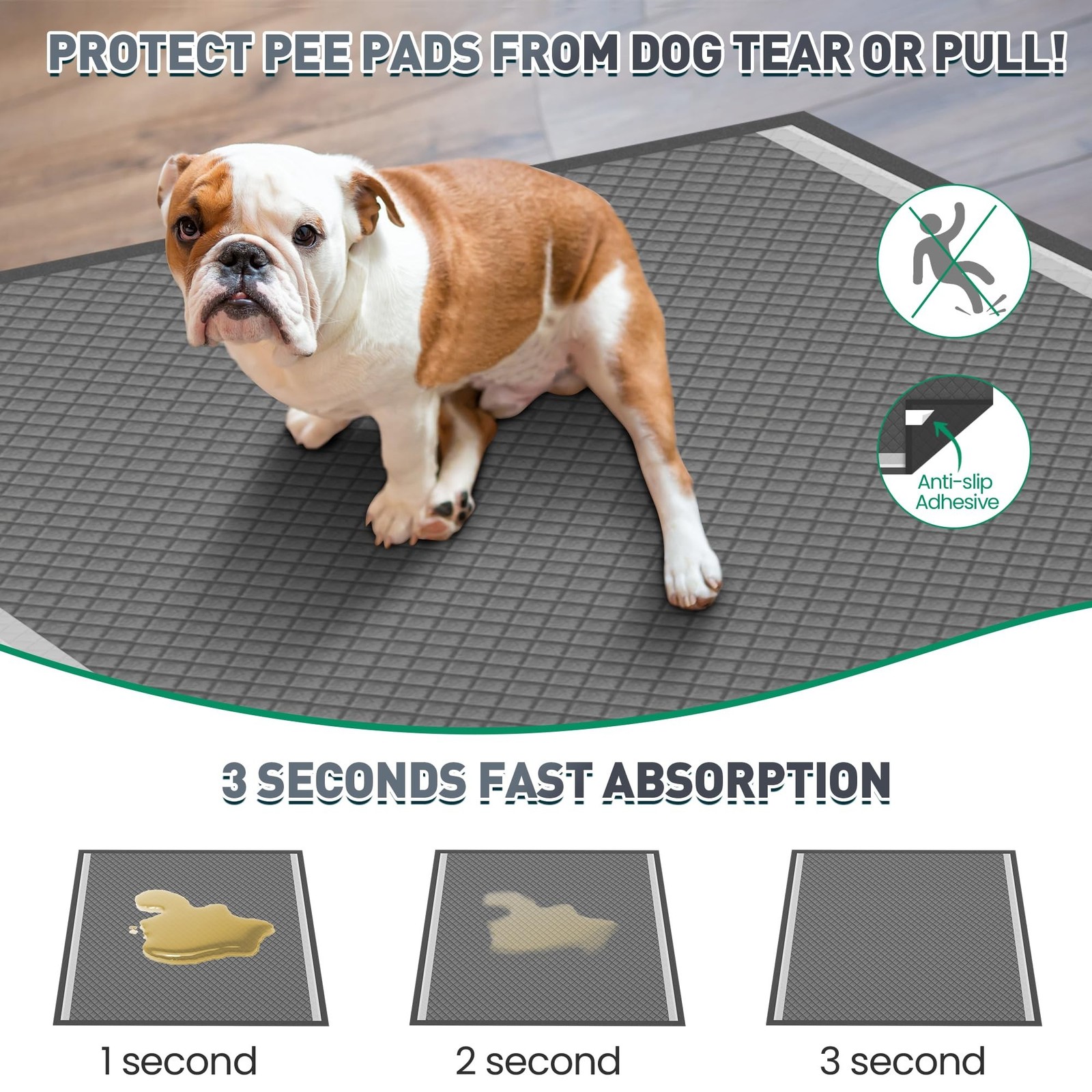 36″x36″ Activated Charcoal Pee Pads for Dogs , 32 Count, Extra Large, Super A…
