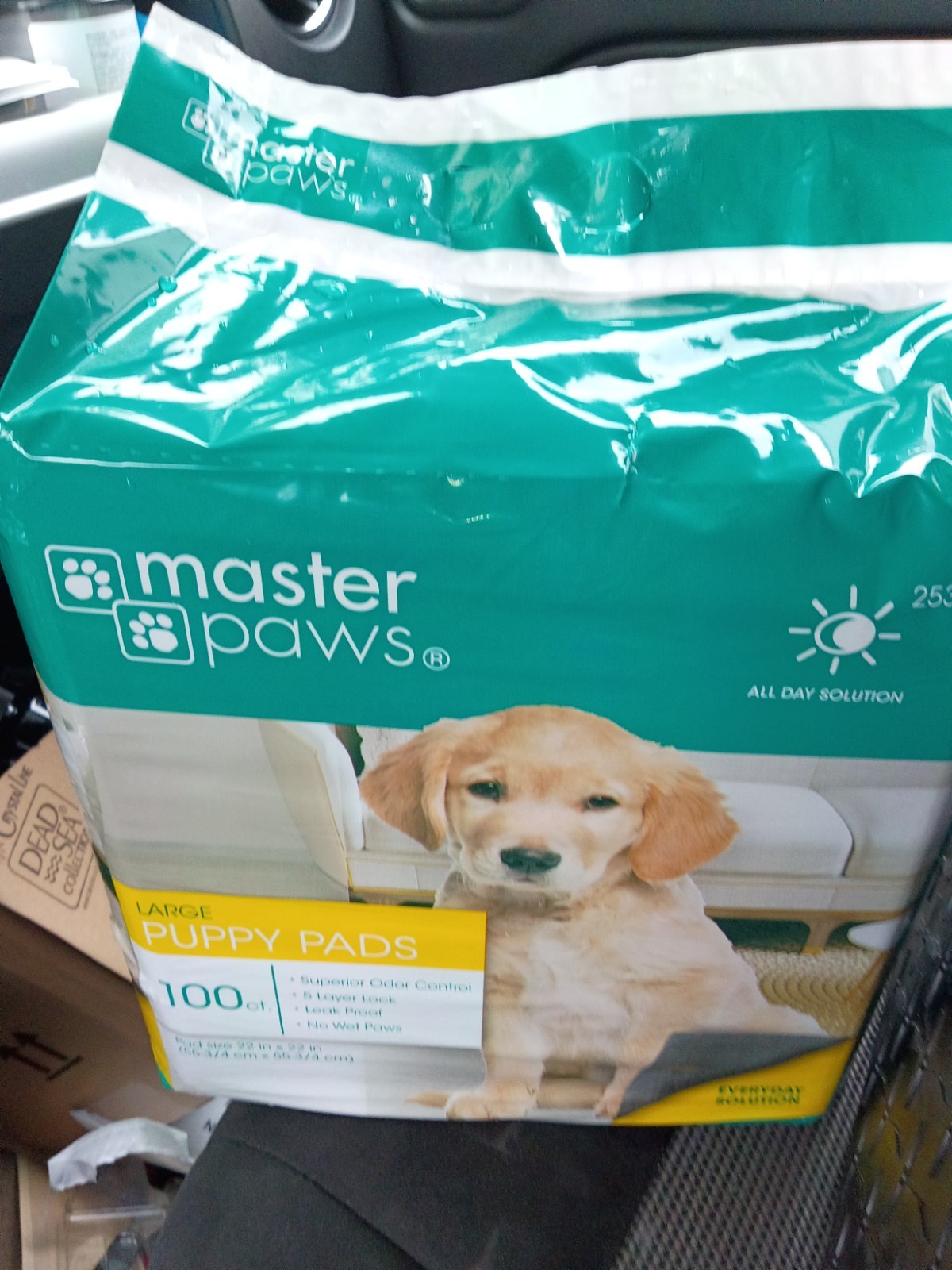 Large 5-Layer Pet Training Pads, 22” X 22”, 100 Count