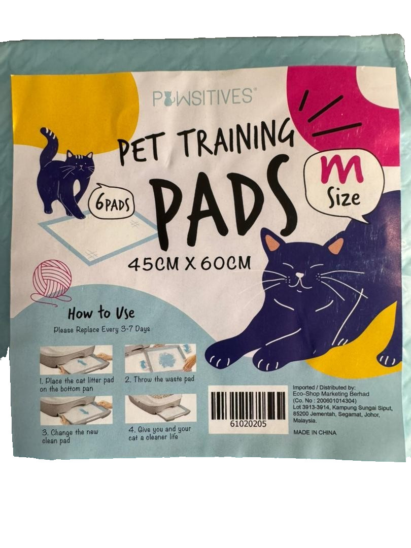 Ultra Absorbent Small Pee Pads Pet Underpads Pet Training 10 Set “45x60cm”