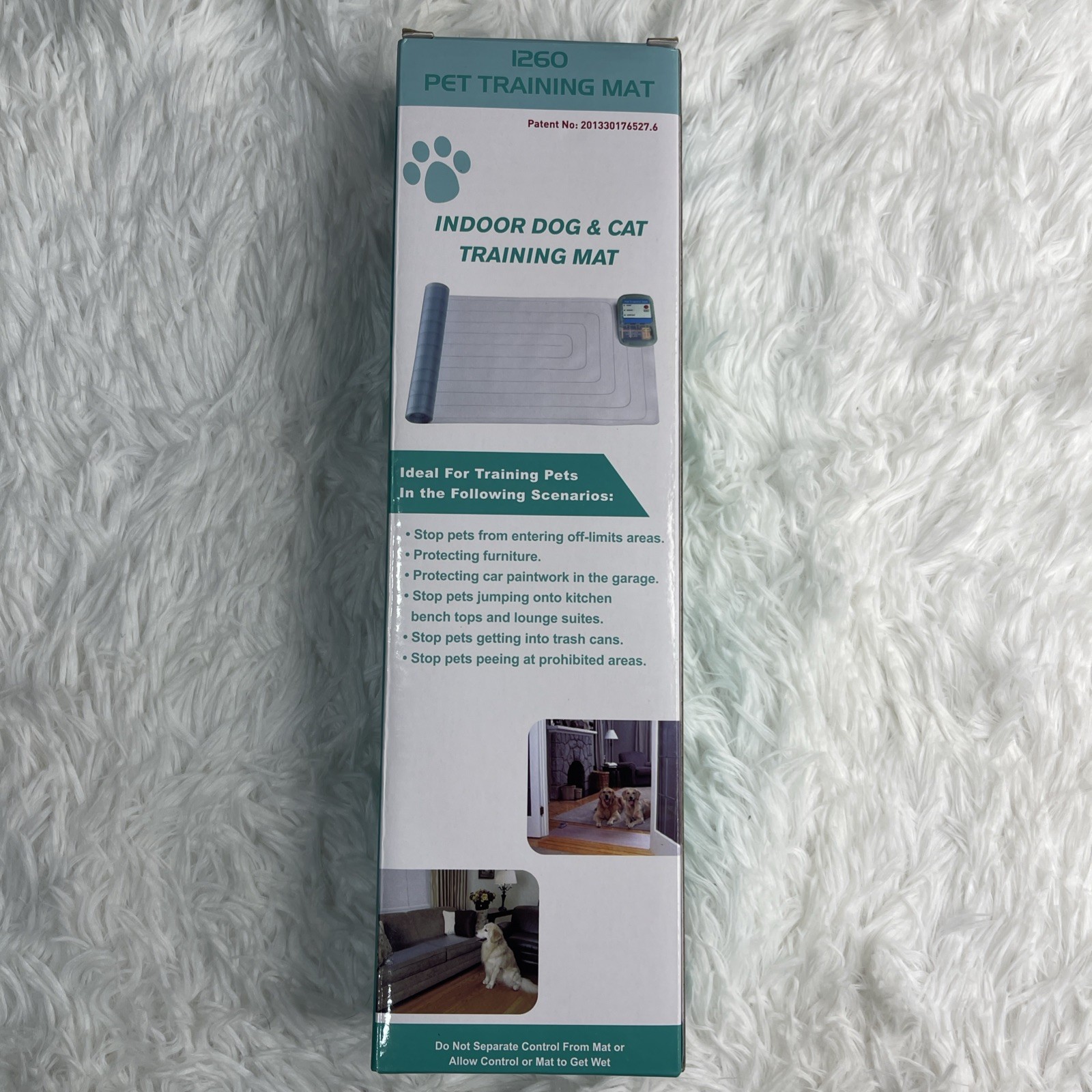Indoor dog and cat training mat