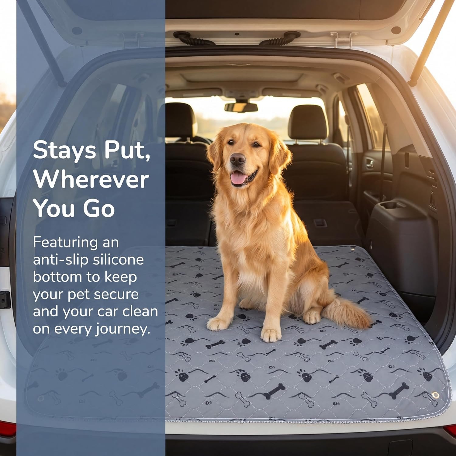 Washable Pee Pad Dog,Waterproof Puppy Training Mat, Reusable Pet Bed Pad | Heavy