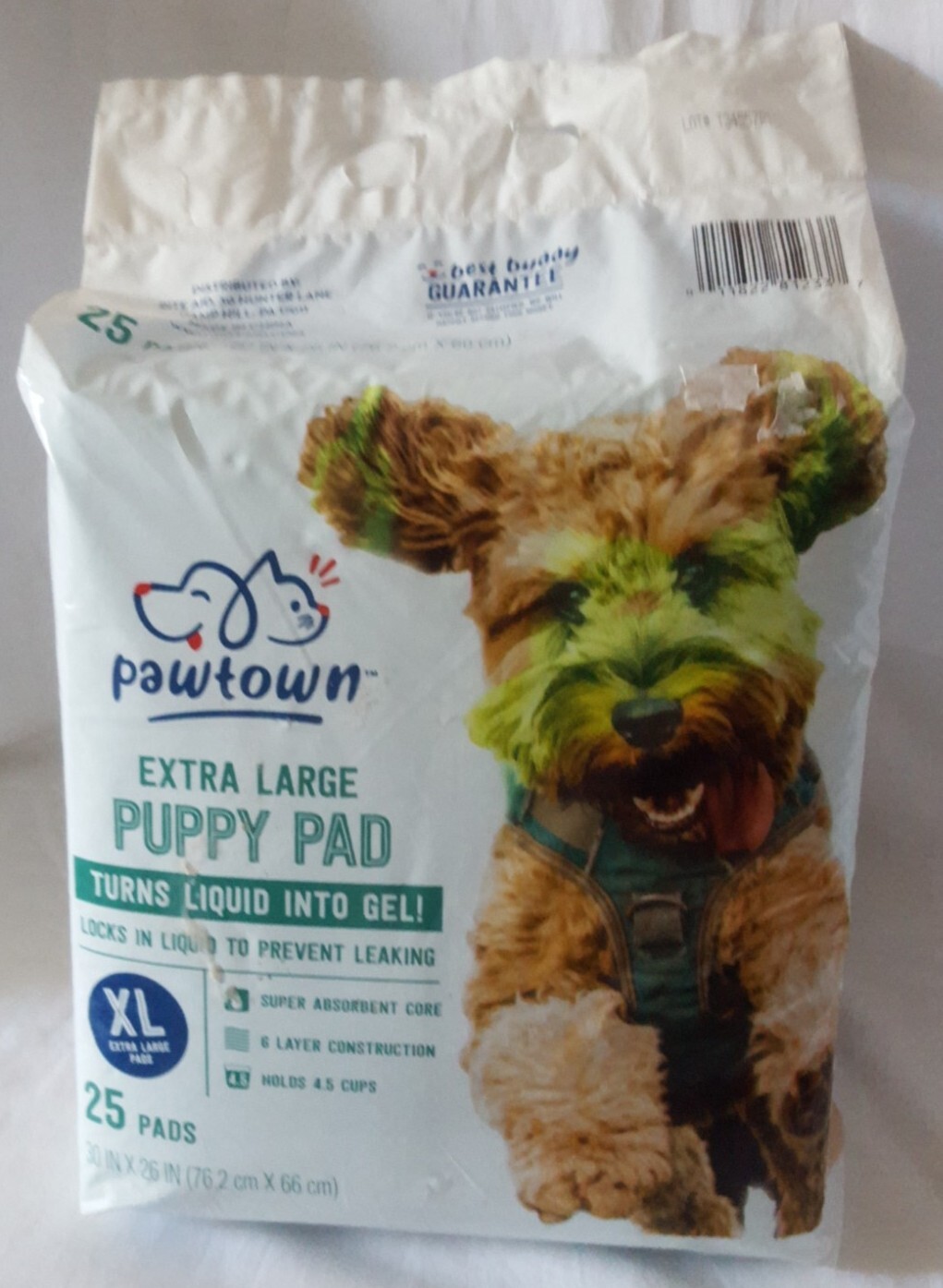Rite Aid PawTown Extra Large Puppy Pads – 25 Count – 30″ x 26″