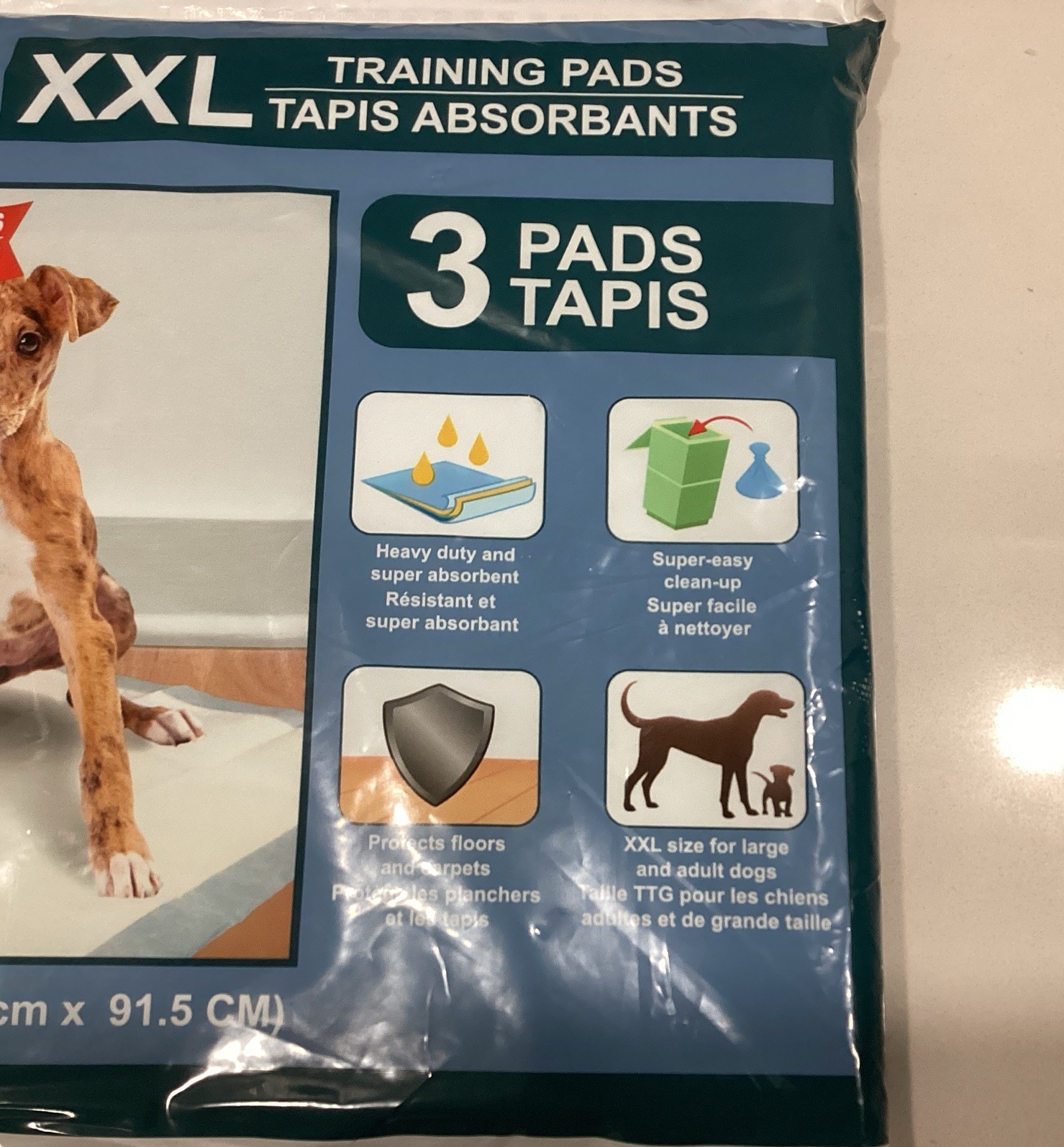 Greenbrier Kennel Club Puppy Training Pads 3 Bags XXL 2 Bags Small 19 Total Pads