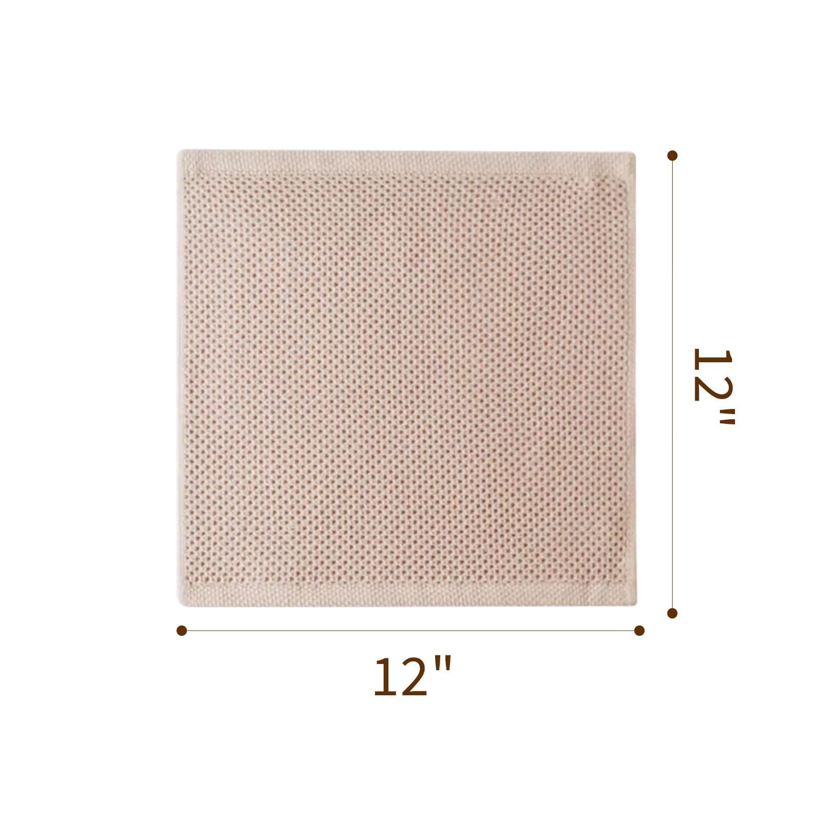 Cotton Dish Towels 6 Pack,12×12 Inch – Super Absorbent, Quick-Dry & Reusab