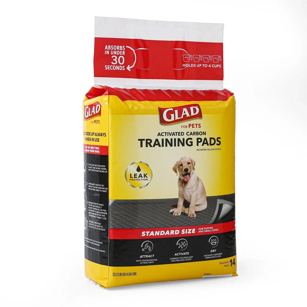 GLAD For Pets Activated Carbon Training Pads Standard Size 14pc
